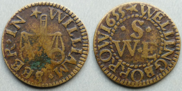 Wellingborough, William Seer 1655 farthing Wellingborough, William Seer 1655 farthing